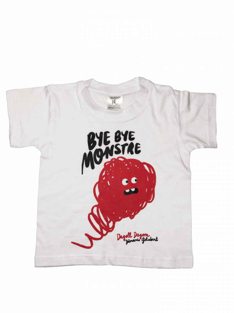 CAMISETA BLANCA BYE BYE MONSTRE